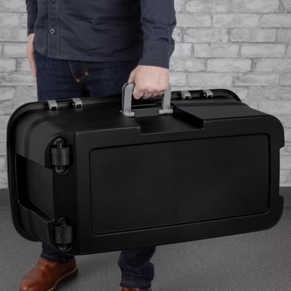 2-Pack 22Gal Wheeled Black Storage Z92711