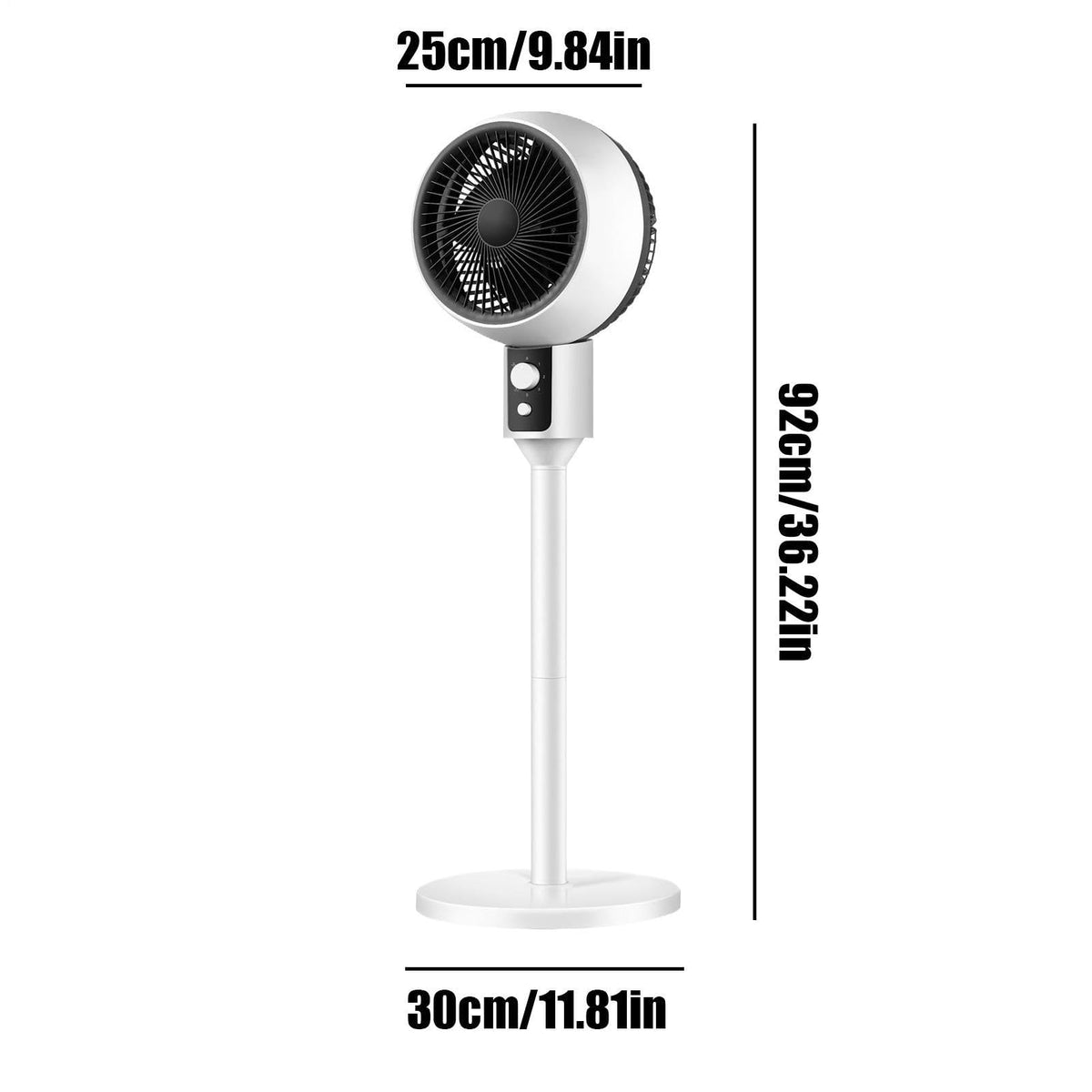 Adjustable Quiet Air Circulator Fan with 3 Speeds Q260