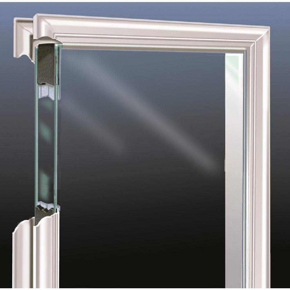 Steel Primed Left Hand In-Swing Prehung Front Door with Pet Door Clear Glass 36" x 80" N483168