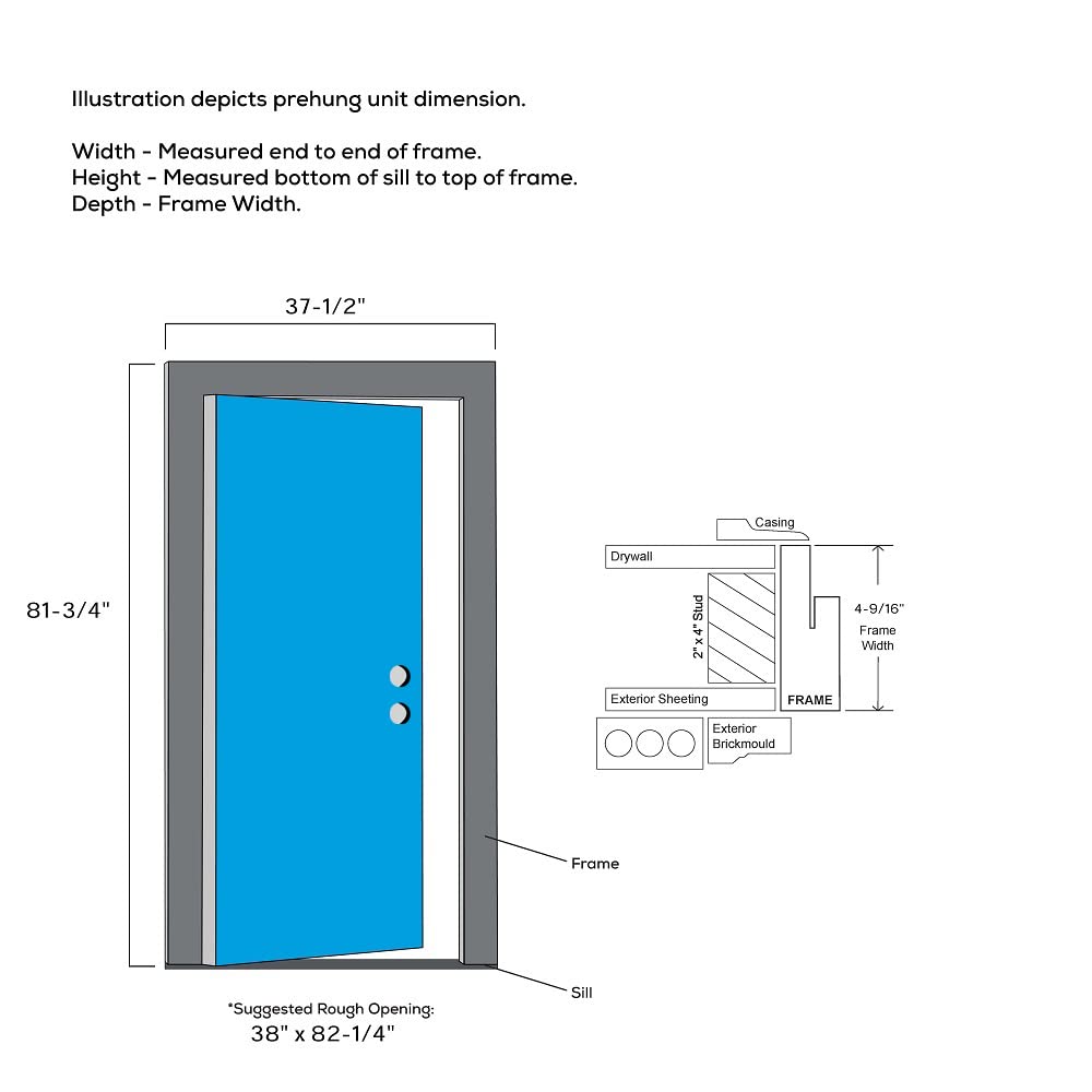 Steel Primed Left Hand In-Swing Prehung Front Door with Pet Door Clear Glass 36" x 80" N483168