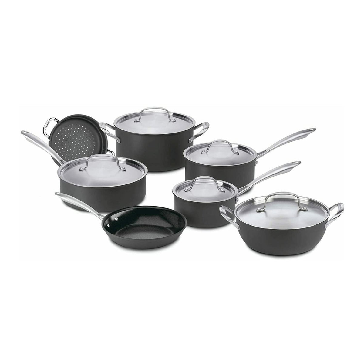 Hard Anodized 12-Piece Cookware Set Q805