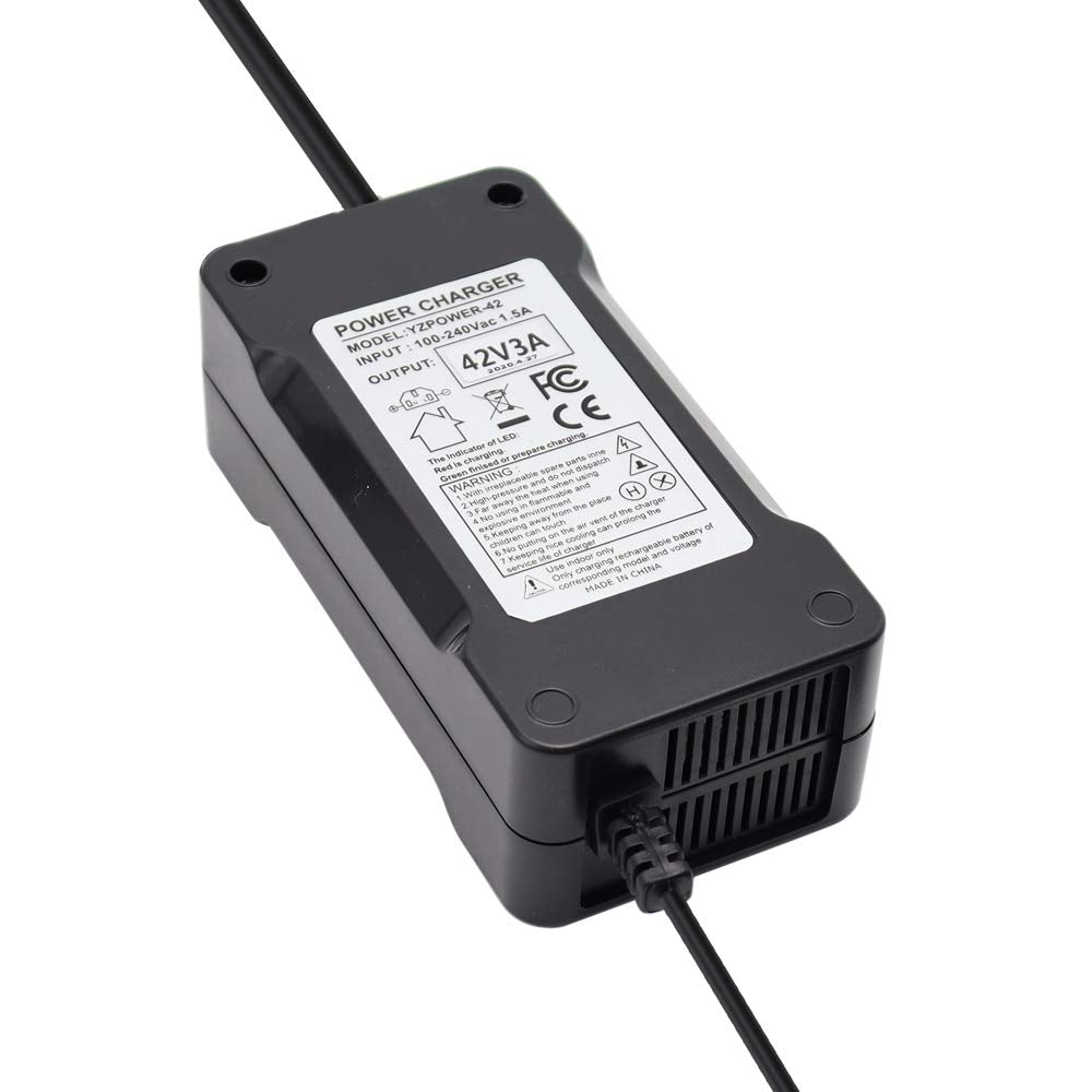 42V 3A Power Supply Adapter Charger with 5.5x2.5mm DC Plug and 5.5x2.1mm Adapter F327