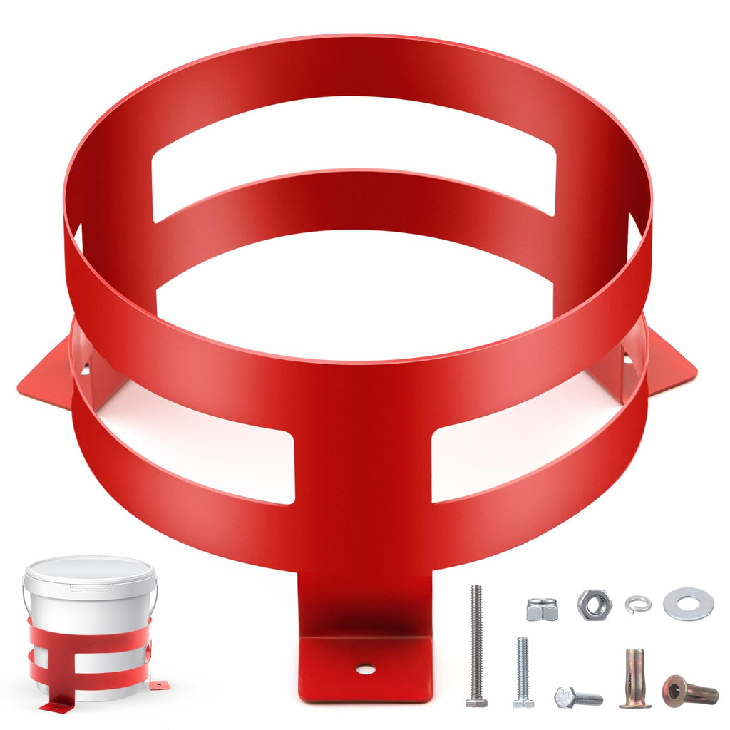 2 Pcs 5 Gallon Red Bucket Holder Mount F885
