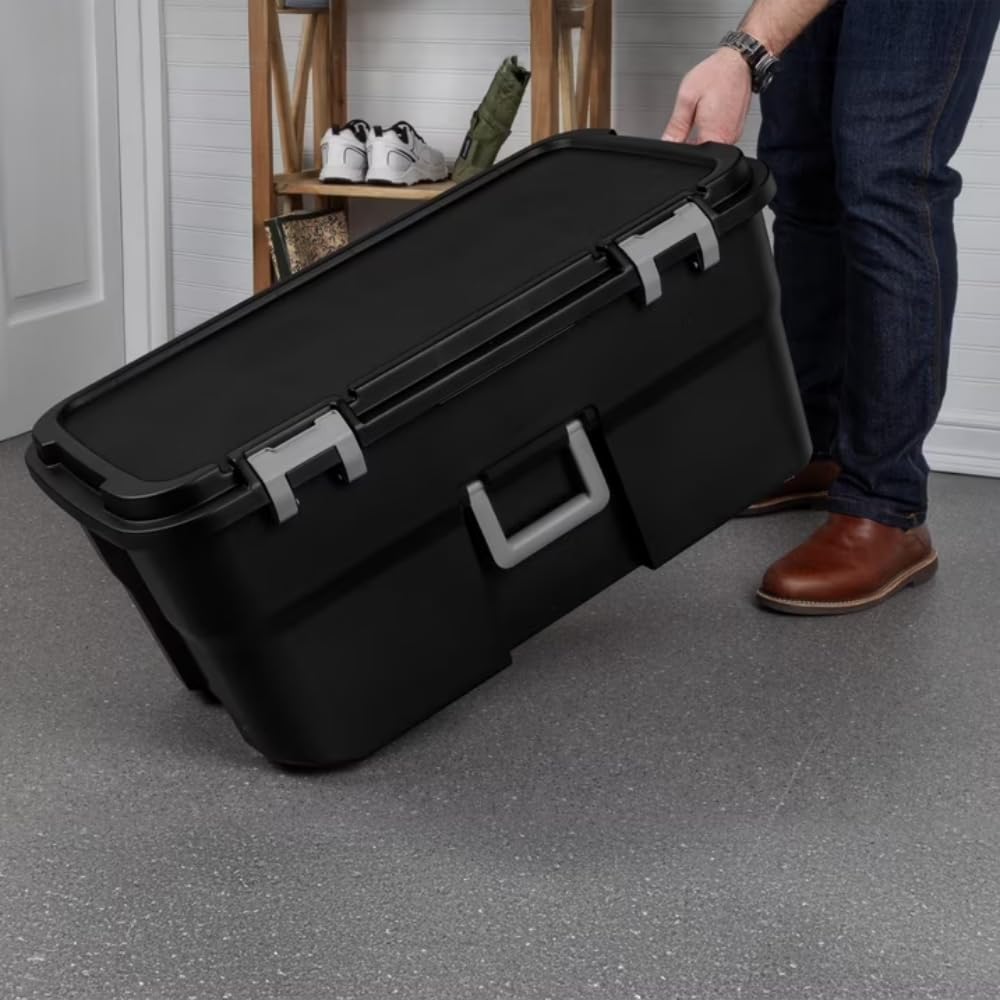 2-Pack 22Gal Wheeled Black Storage Z92711