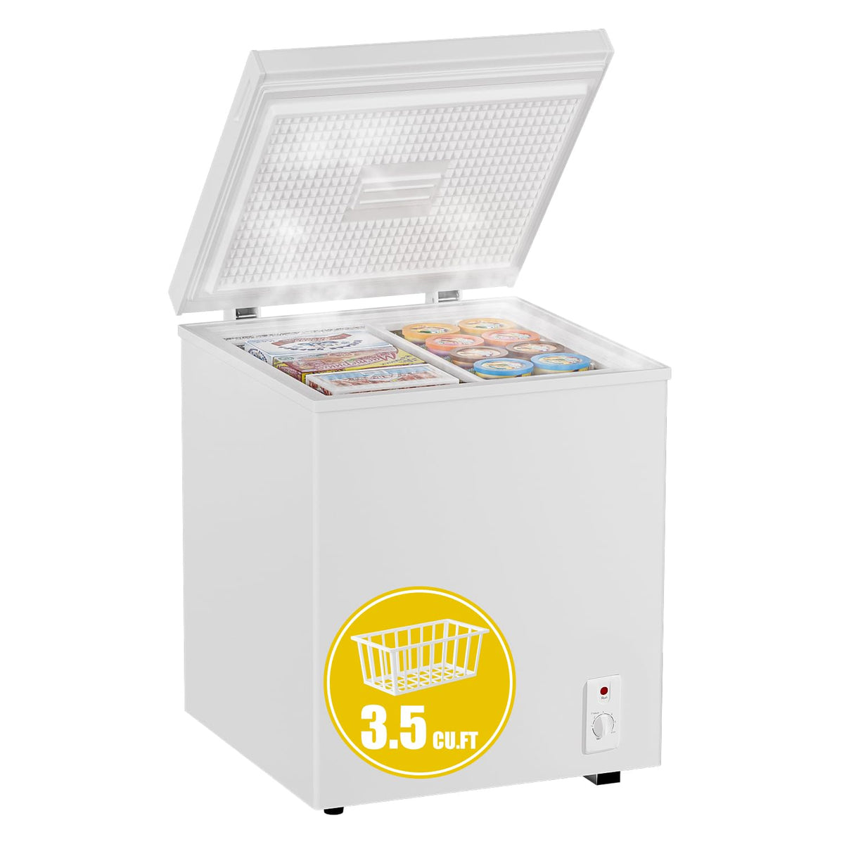 3.5 Cu. Ft White Chest Freezer A9245