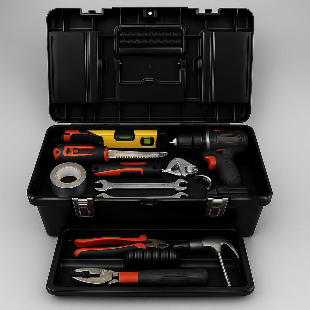 Plastic Tool Box with Metal Latches V344234