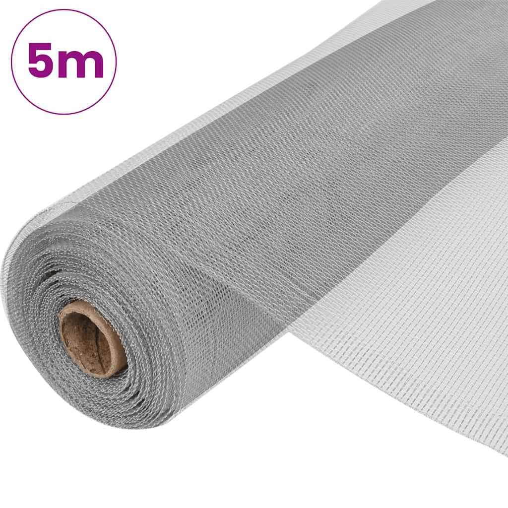 Aluminum Mesh Screen Roll 39.4x196.9 Inches Silver I87533