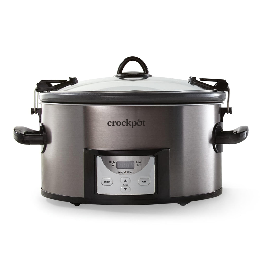 Programmable Slow Cooker, Stainless Steel, 6 Quart Oval D8173