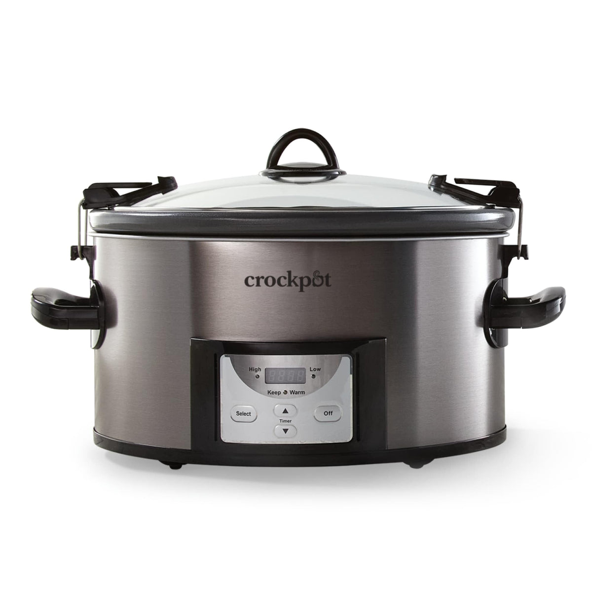 Programmable Slow Cooker, Stainless Steel, 6 Quart Oval D8173
