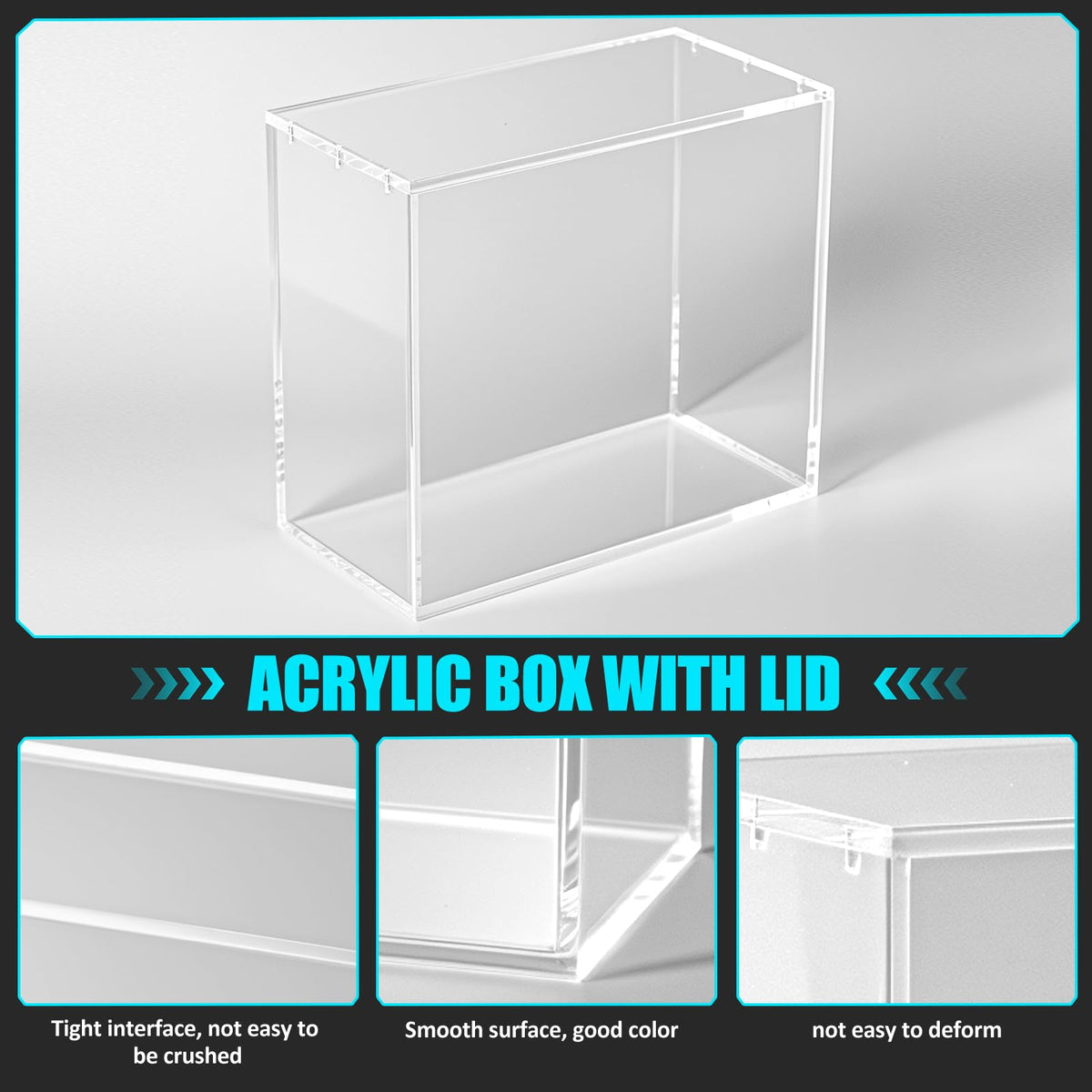 8mm+5mm Ultra Thick Stackable Acrylic Protector with Strong Magnets E239081