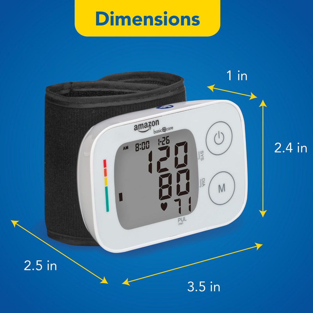 Wrist Blood Pressure Monitor with Large Display H318641