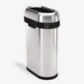 50 Liter Brushed Stainless Steel Open Top Trash Can X735