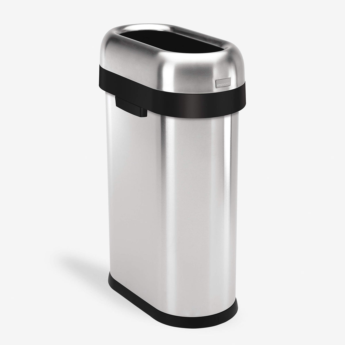 50 Liter Brushed Stainless Steel Open Top Trash Can X735