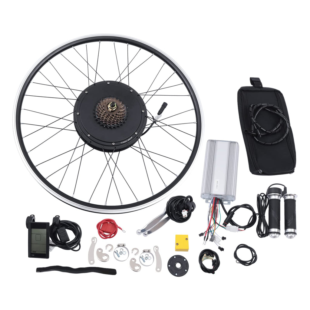 48V 1500W 700C Rear Wheel Electric Bike Conversion Kit with LCD Display R345