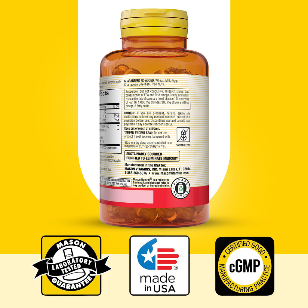 Omega 3 Fish Oil 1000mg 90 Softgels Pack of 3 O3479