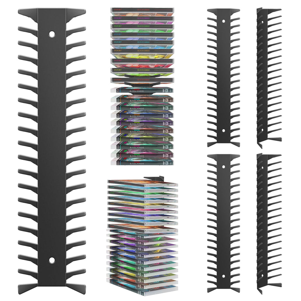 4 Pack Wall Mount Metal DVD Shelf R14052