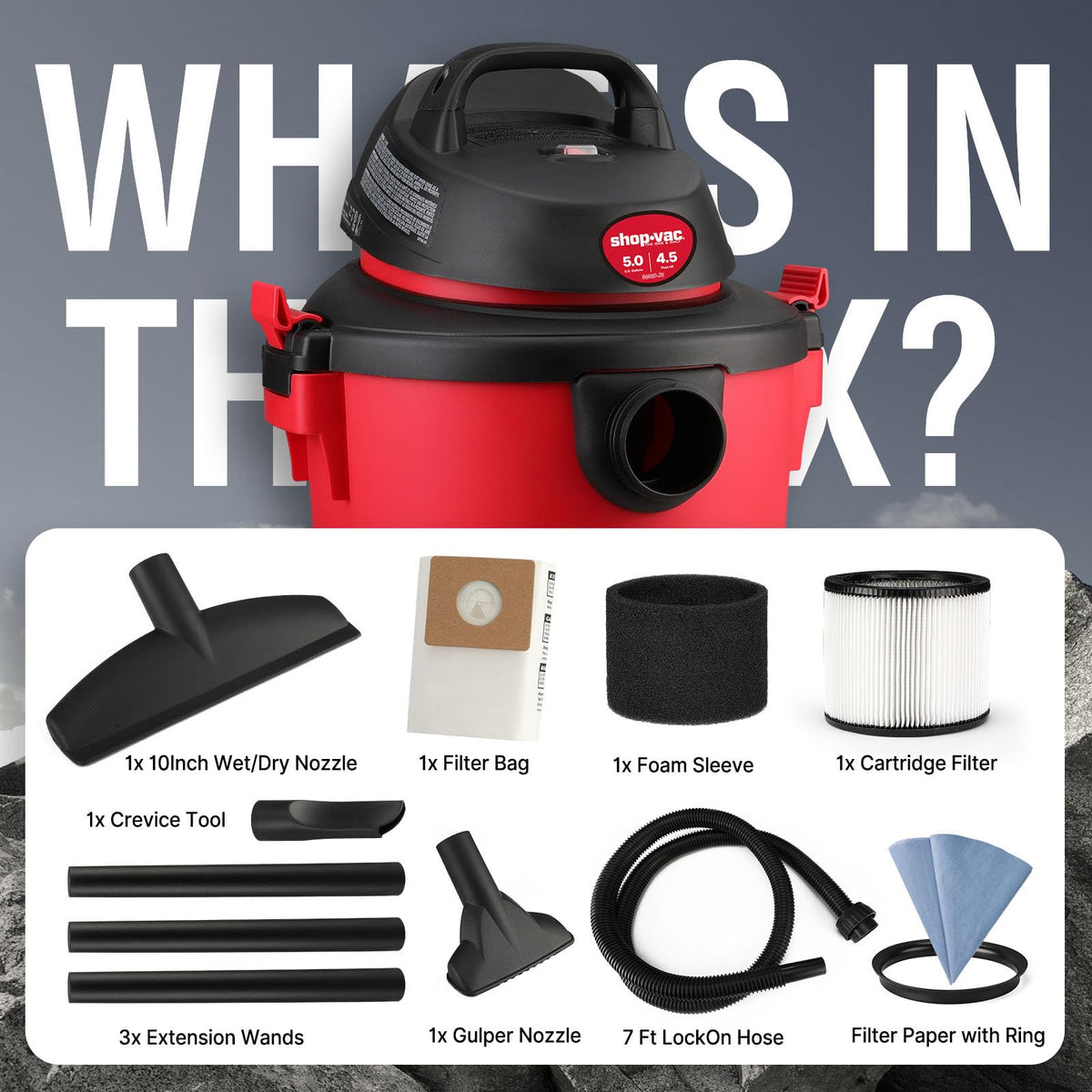 5 Gallon Wet/Dry Vacuum with Blower N1047