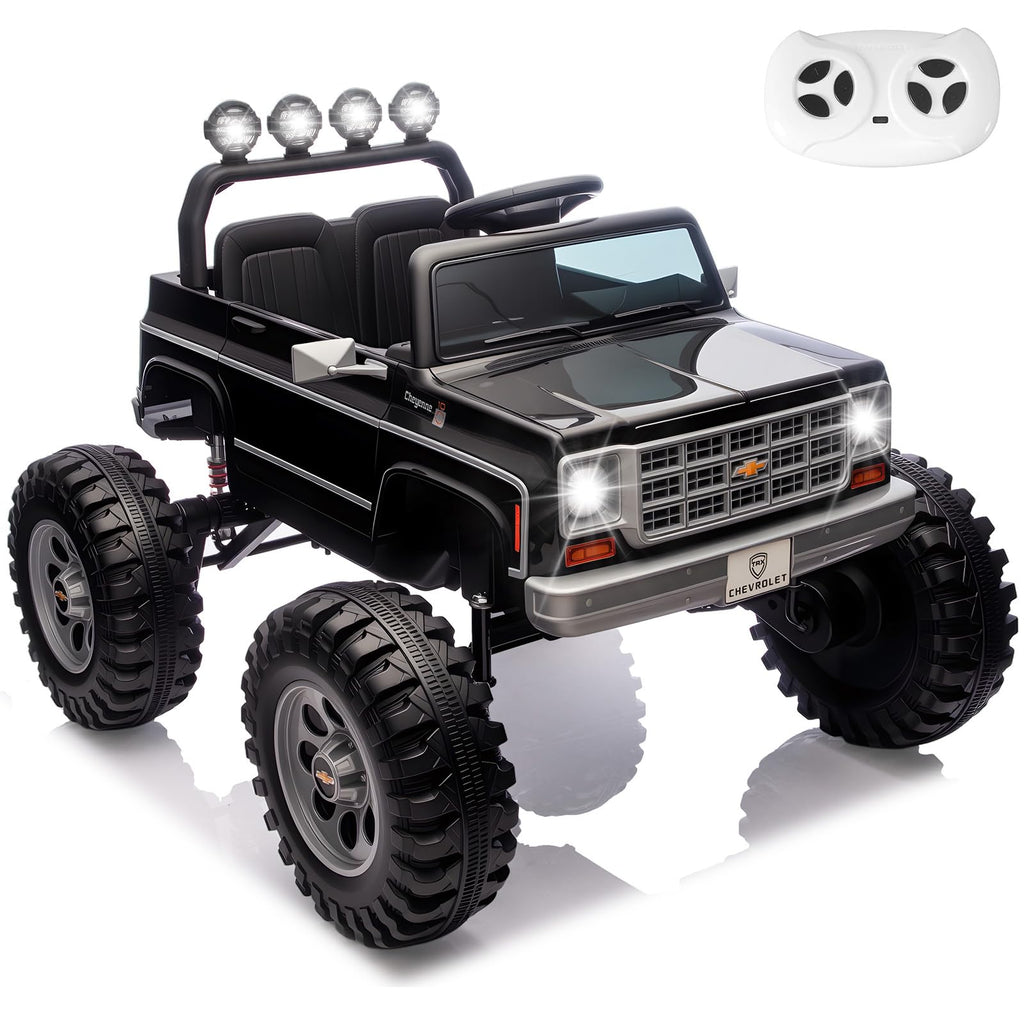 24V Ride on Truck with Remote Control, Black Y5860
