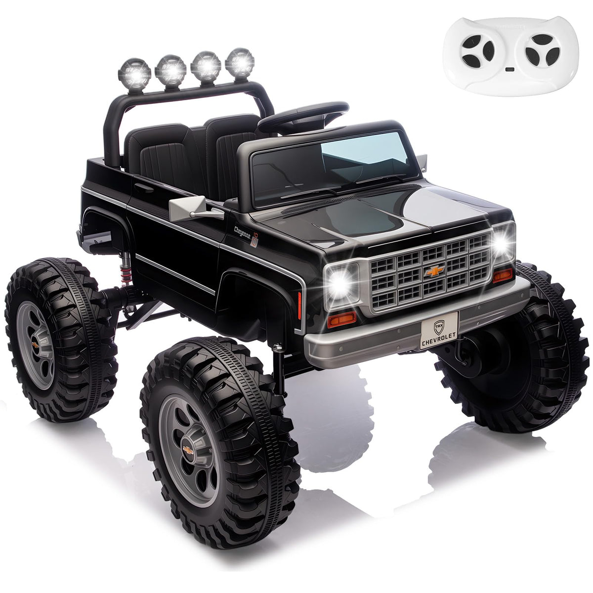 24V Ride on Truck with Remote Control, Black Y5860
