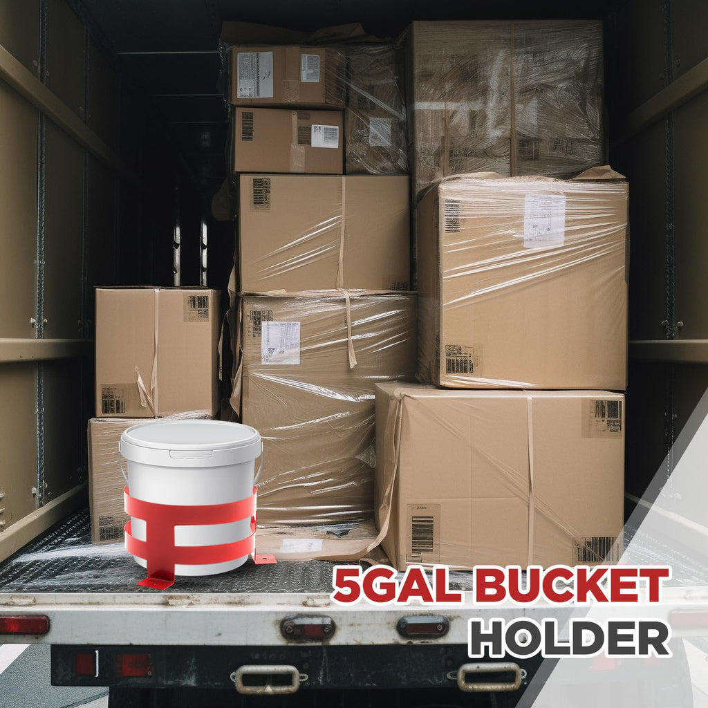 2 Pcs 5 Gallon Red Bucket Holder Mount F885