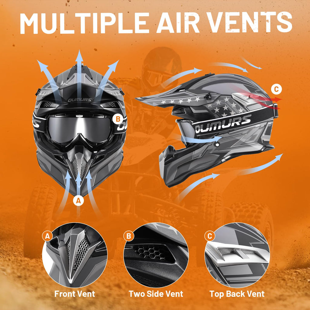 DOT Approved Full Face Motocross Helmet I6551