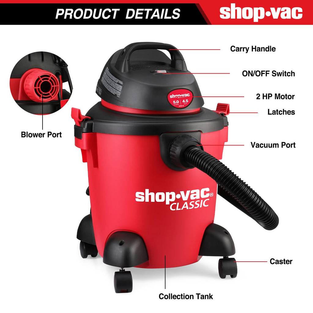 5 Gallon Wet/Dry Vacuum with Blower N1047