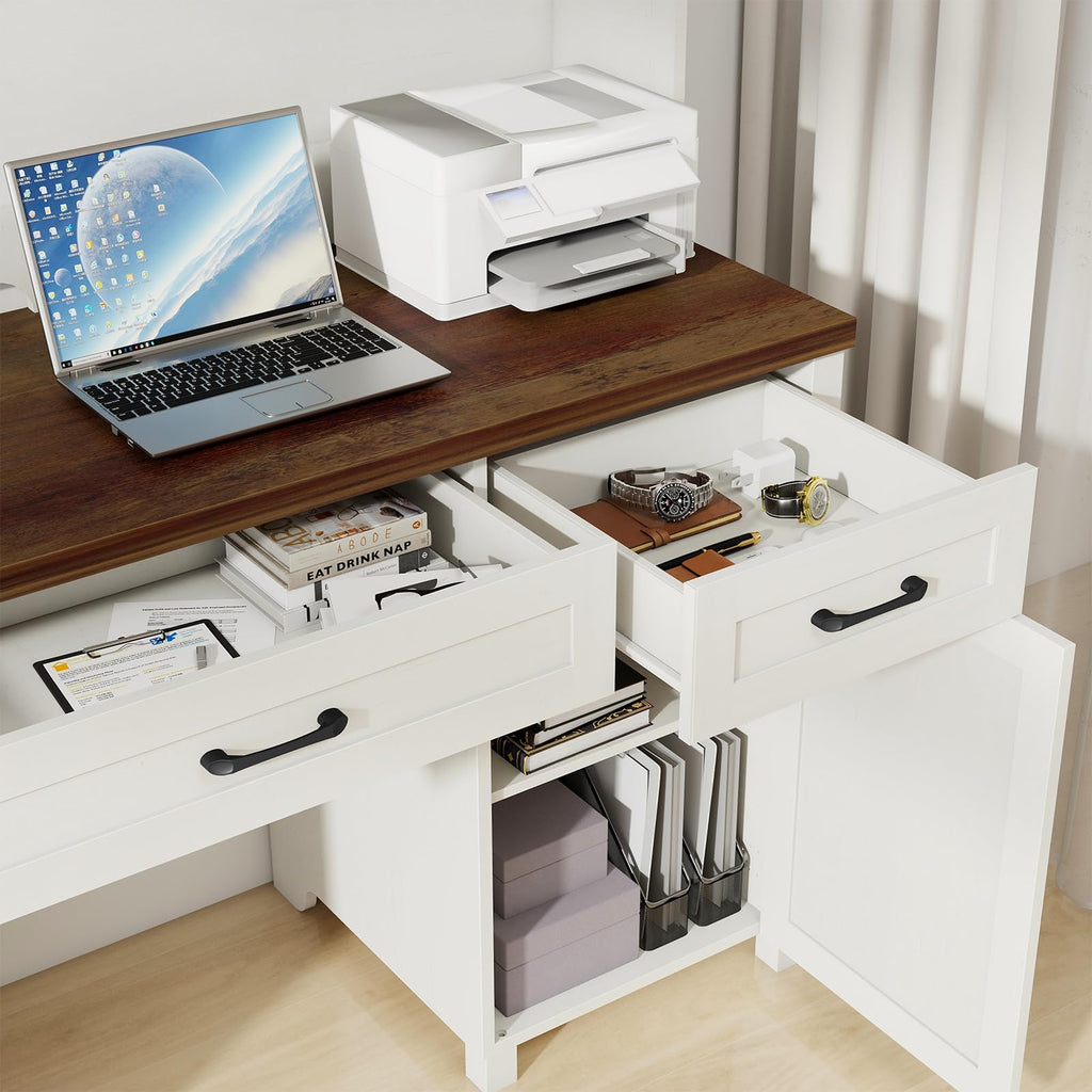 67" H Executive Desk with File Drawer N6175