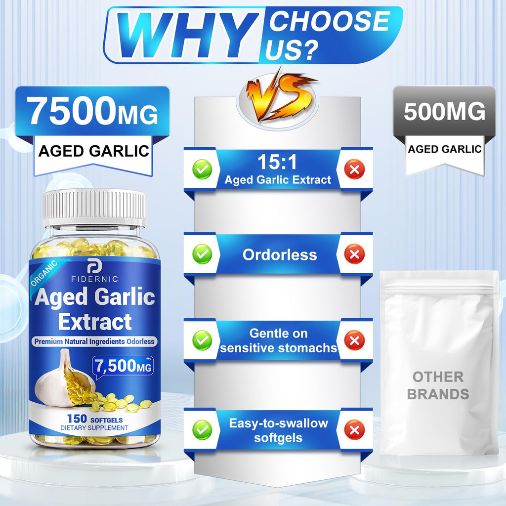 Odorless Organic Garlic Supplement 150 Softgels P928945