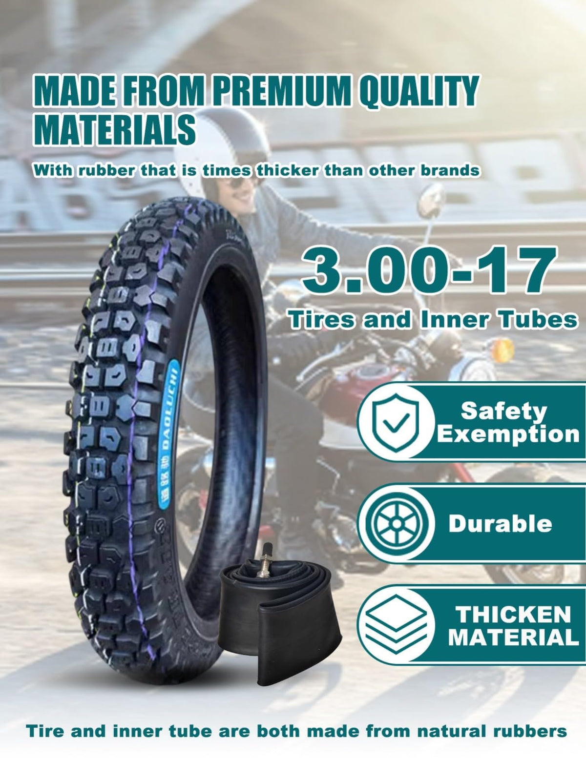 3.00-17 Scooter Tire U9141