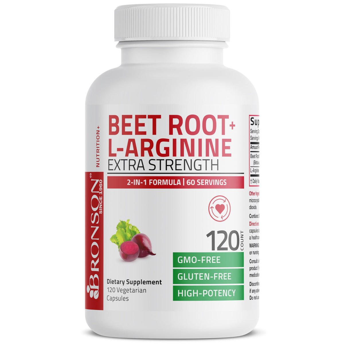 Beet Root L-Arginine 120 Capsules M6005
