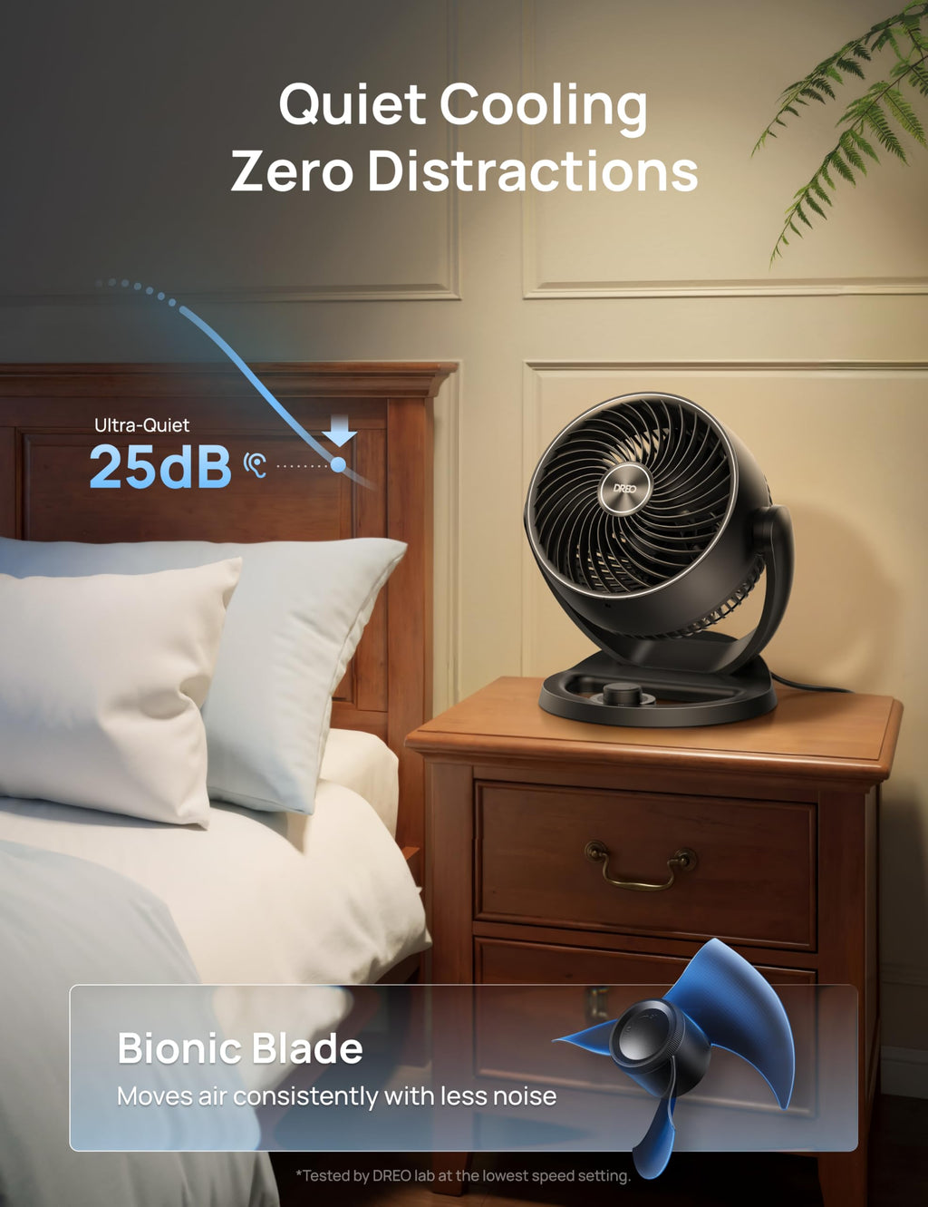 12 Inches 25db Quiet 3 Speeds Table Air Circulator Fan S764616
