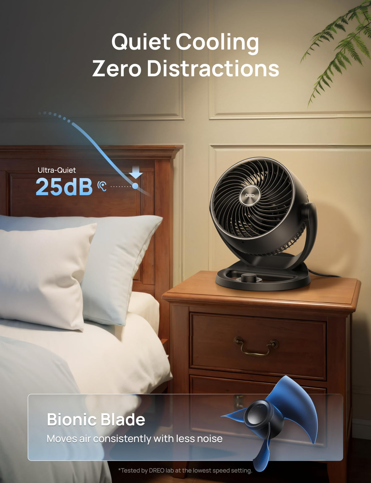 12 Inches 25db Quiet 3 Speeds Table Air Circulator Fan S764616