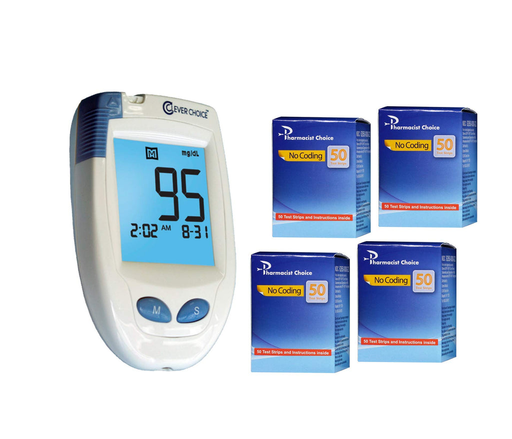 Blood Glucose Meter with 200 Test Strips E3547