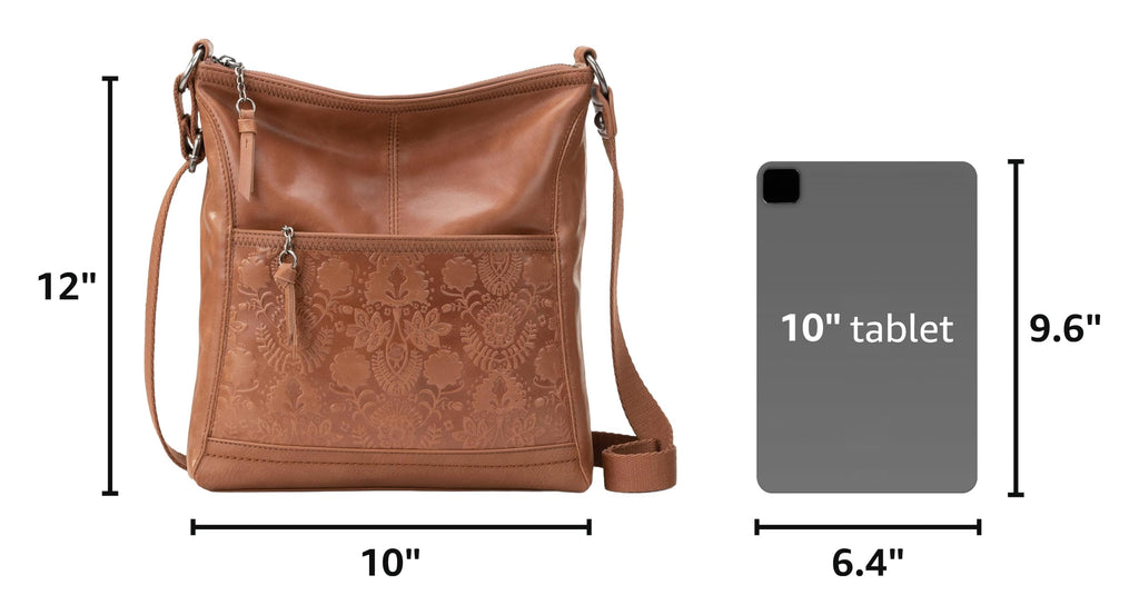 Leather Crossbody Purse with Zipper Closure W63227