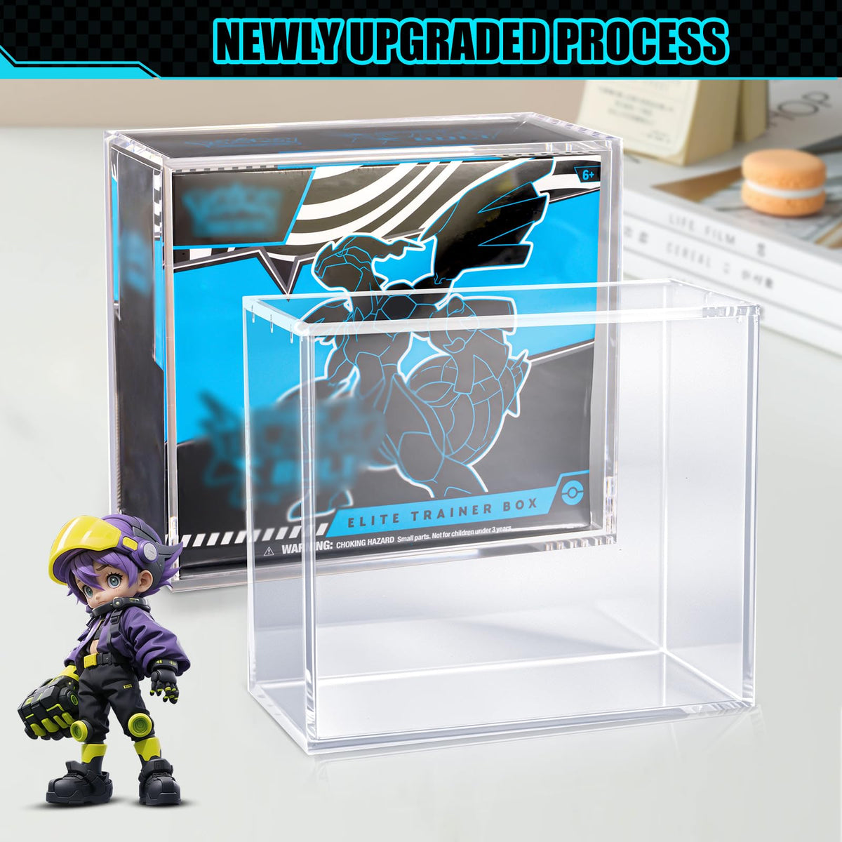 8mm+5mm Ultra Thick Stackable Acrylic Protector with Strong Magnets E239081