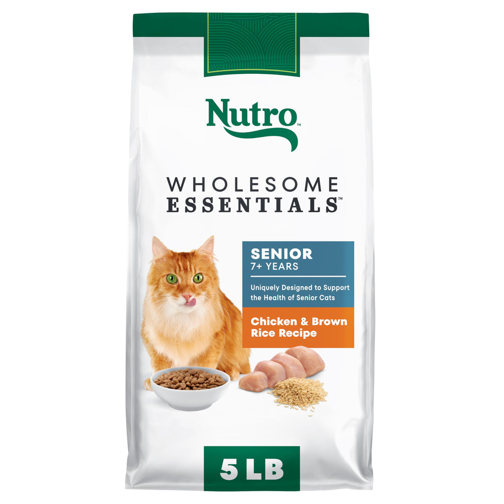 Senior Dry Cat Food Chicken & Rice 5 lb J924790
