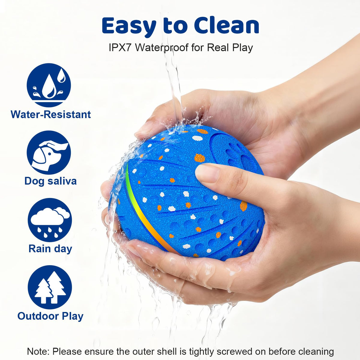 Interactive Dog Toys Ball for Aggressive Chewers H43635