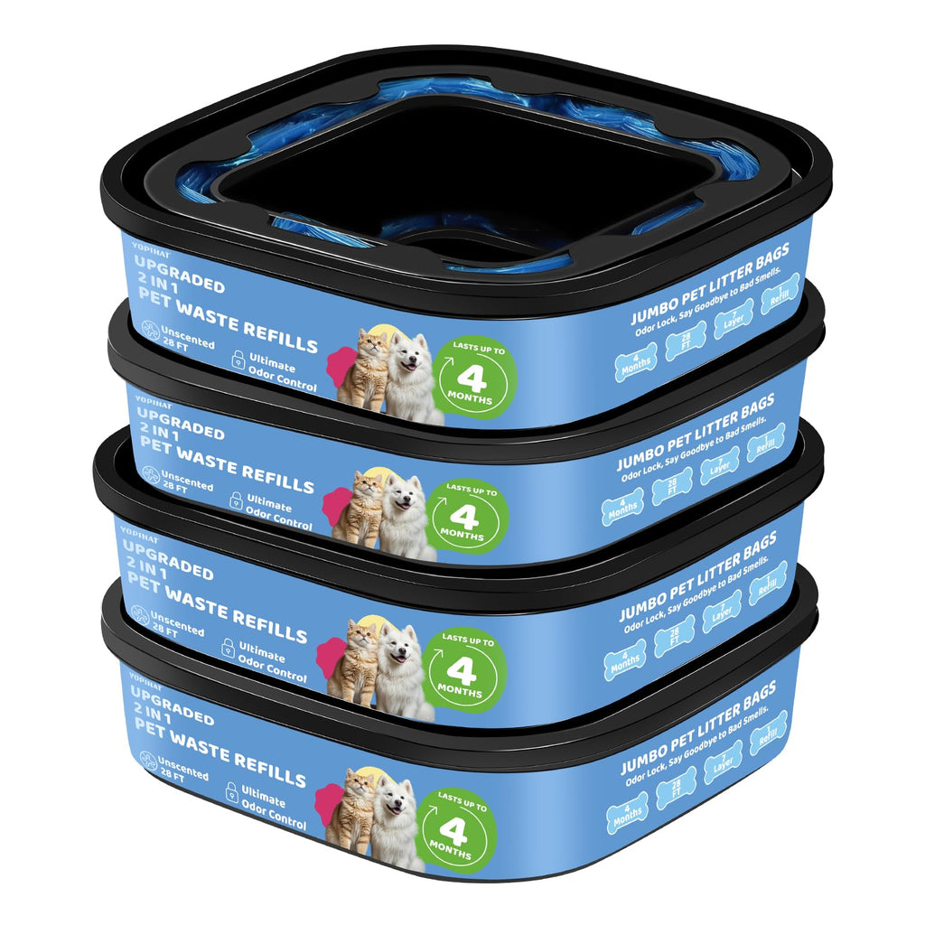 Dog Cat Poop Litter Bags 4 Pack Refill Bags S223
