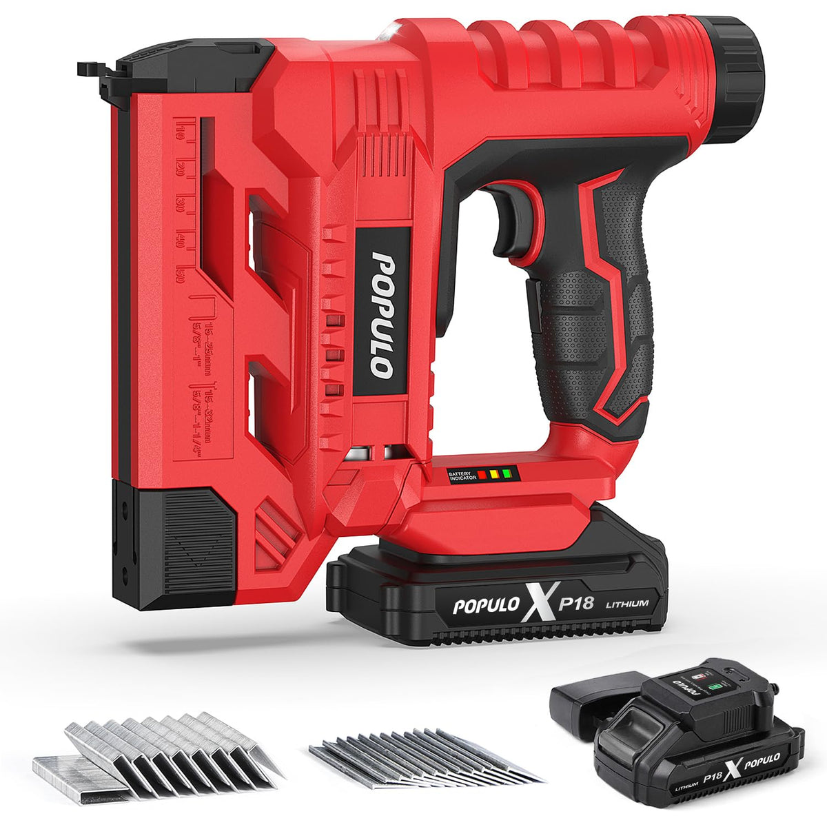 18 Gauge 2 In 1 Cordless Brad Nailer Stapler B987698