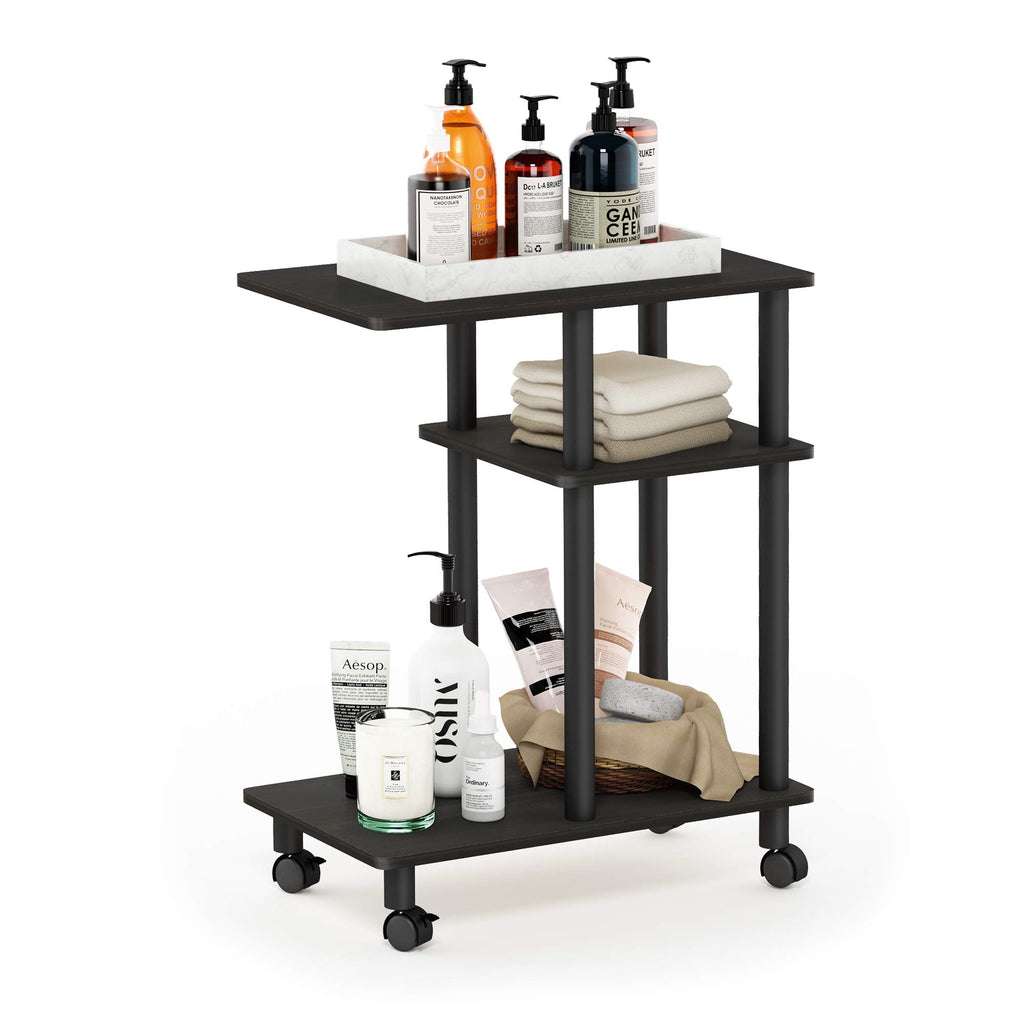 C Shaped Side Table with Casters E877