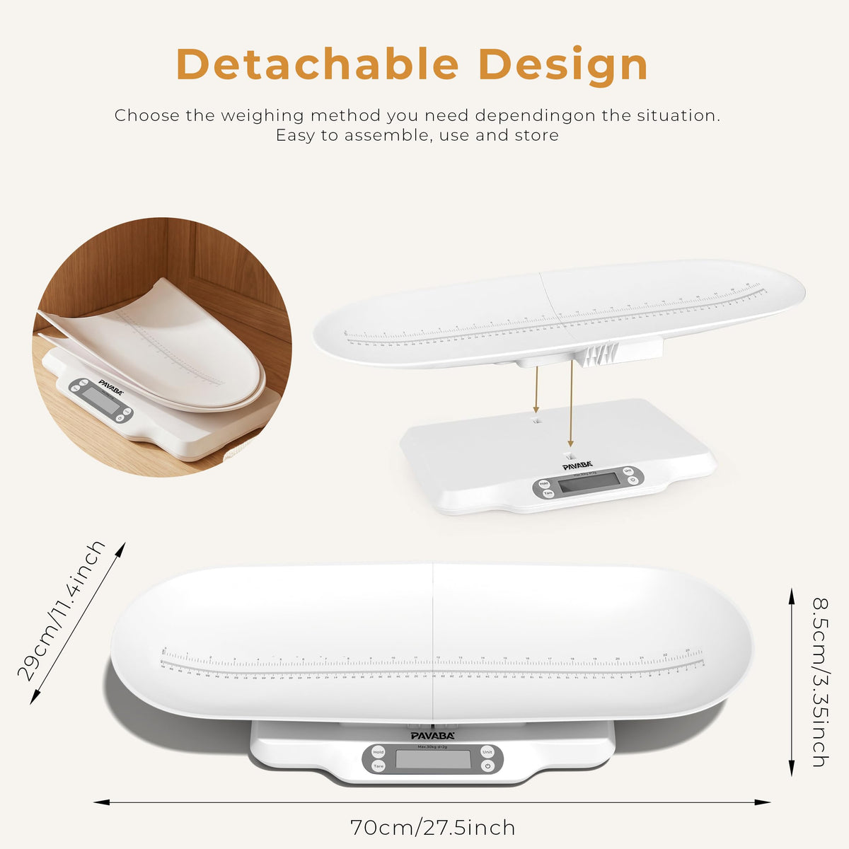 Digital Baby Scale with Removable Tray L3209