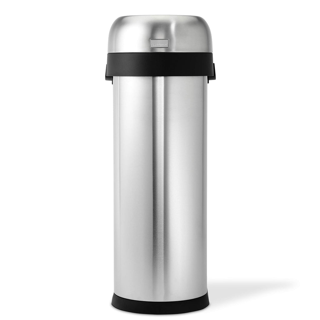 50 Liter Brushed Stainless Steel Open Top Trash Can X735