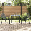 Anthracite Metal Stacking Outdoor Chairs Set of 2 B7030