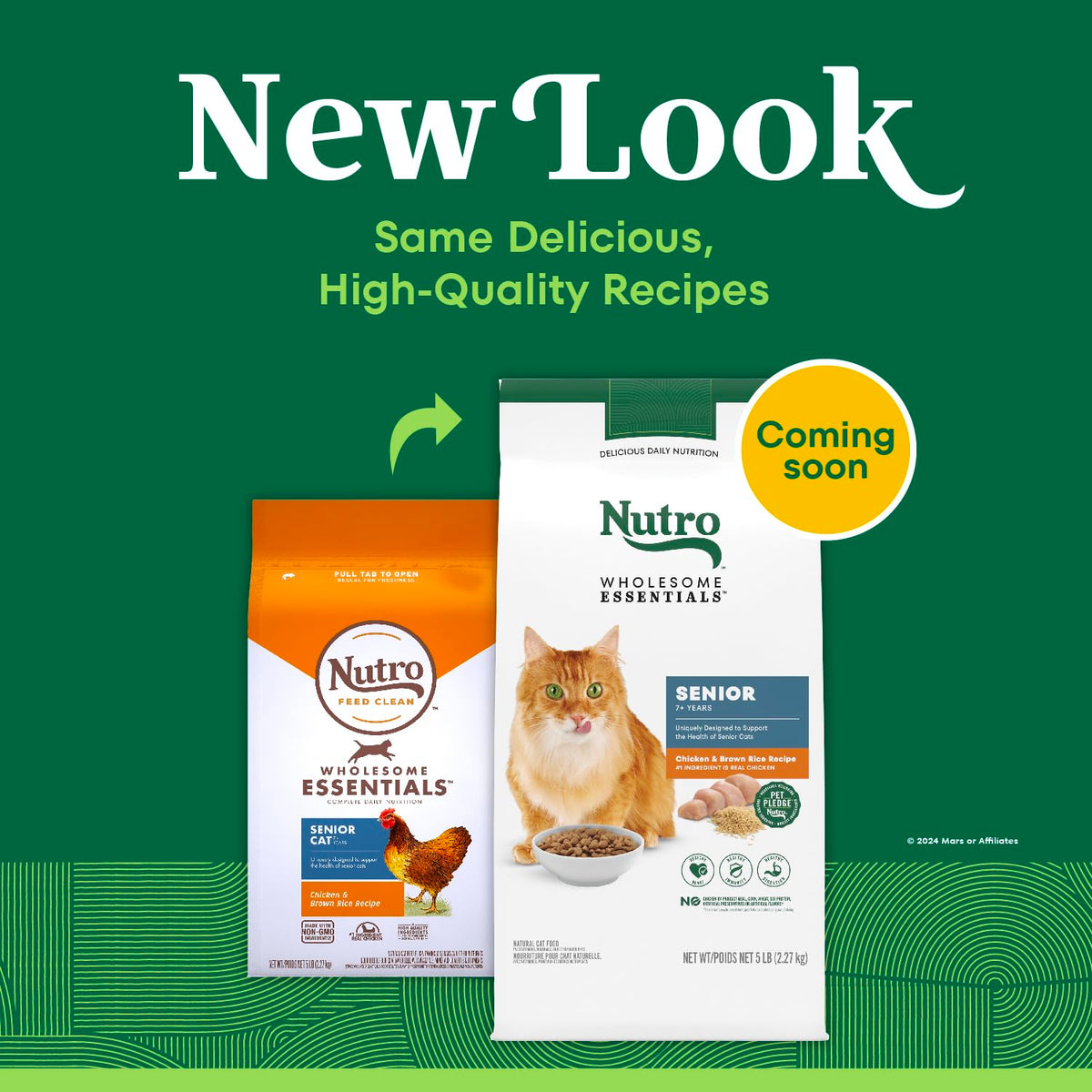 Senior Dry Cat Food Chicken & Rice 5 lb J924790