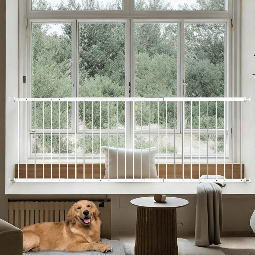 Adjustable White 4 Panel Window Guards P967