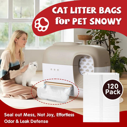 120 Pcs Self-Sealing Drawer Cat Litter Bags J411844