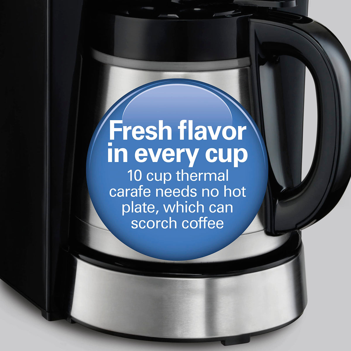 Programmable Drip Coffee Maker with 10 Cup Thermal Carafe R697672