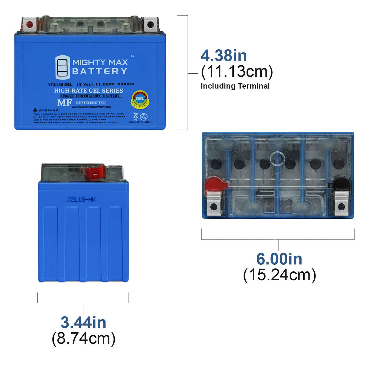 YTZ14S 230CCA GEL Battery Q276