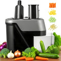 4 in 1 Electric Vegetable Chopper with 4 Stainless Steel Blades W399