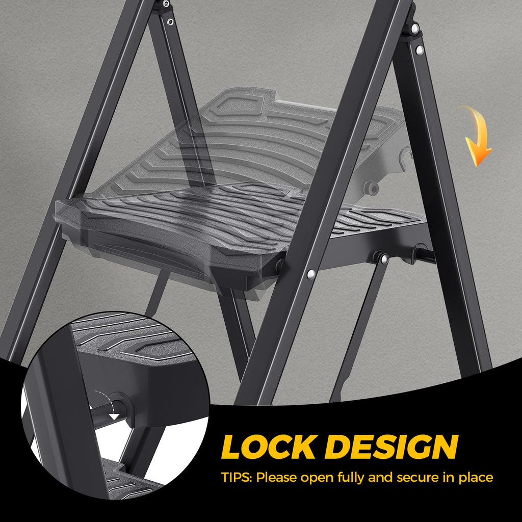 4 Step Steel Step Stool H83675